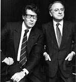 Yves St. Laurent and Paul Berge